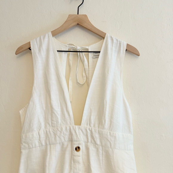 Urban Outfitters Women's White Sleeveless Midi Dress Size 12 NWT - Picture 4 of 10